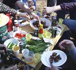 Picnic during Family Travel